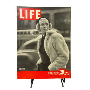 Life Magazine October 18, 1948 Model Barbara Wood, Dewey and the Election